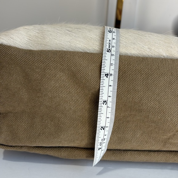 Myra Bag Striped Multicolor Canvas, Leather and Calfhair Shoulder/Crossbody Bag - Picture 7 of 11